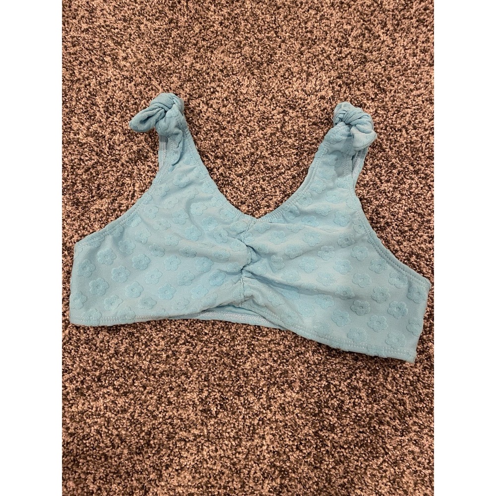 Miken Swim Girls Size 14 Swimsuit Top Aqua Nordstrom